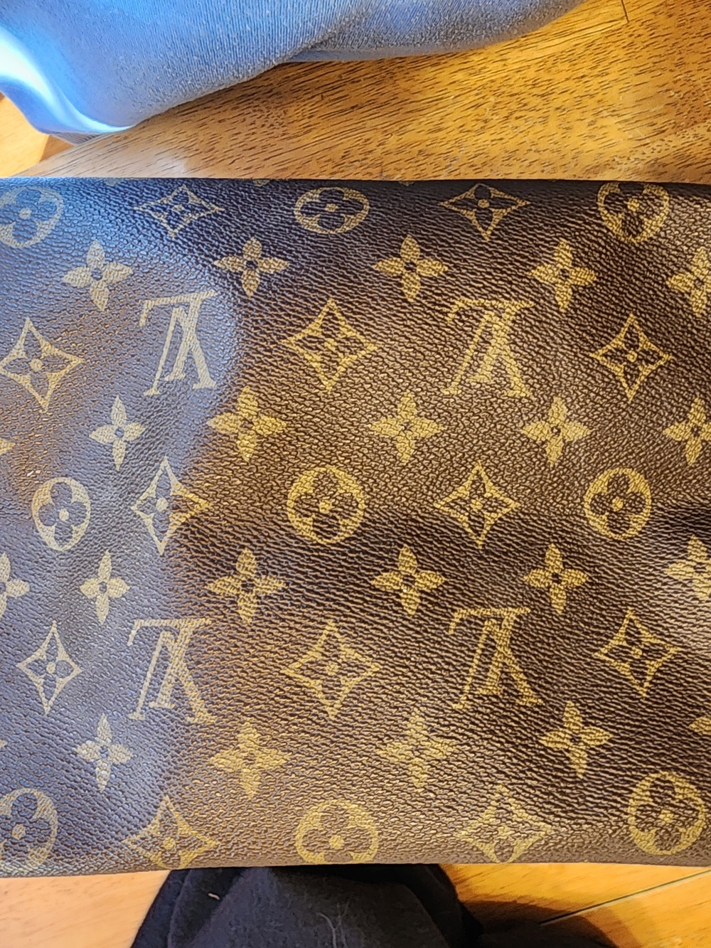 Louis Vuitton Monogram Canvas Satchel in Brown with Tan Trim - Picture 15 of 16